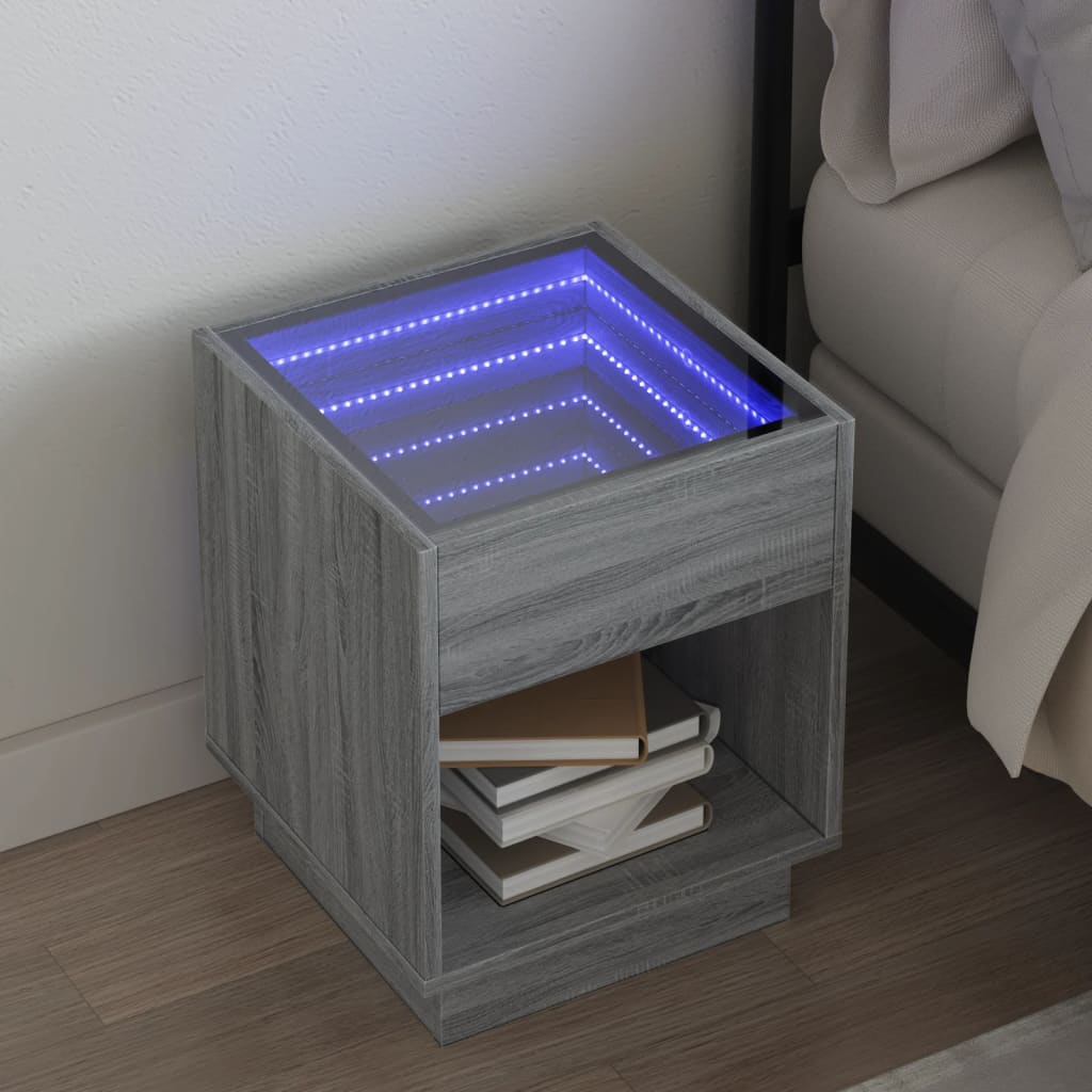 Bedside Table With Infinity Led