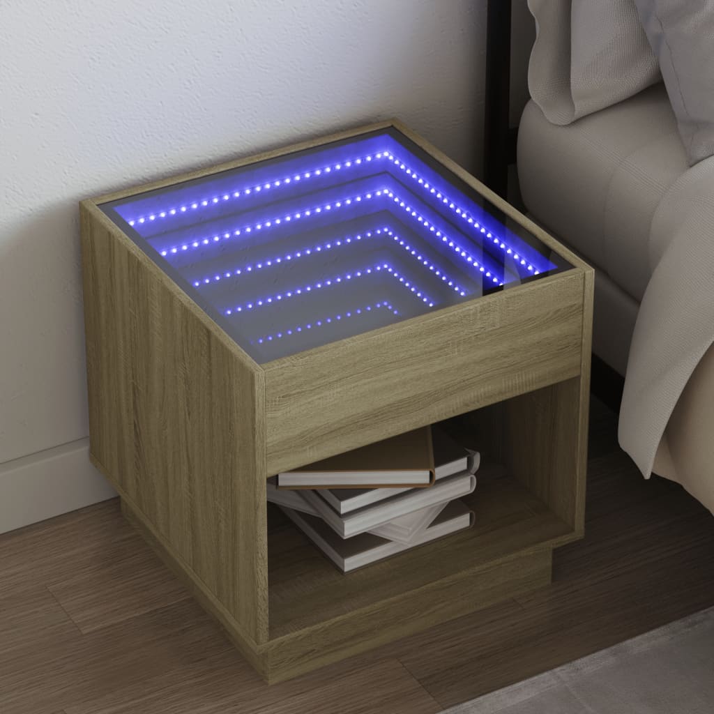 Bedside Table With Infinity Led