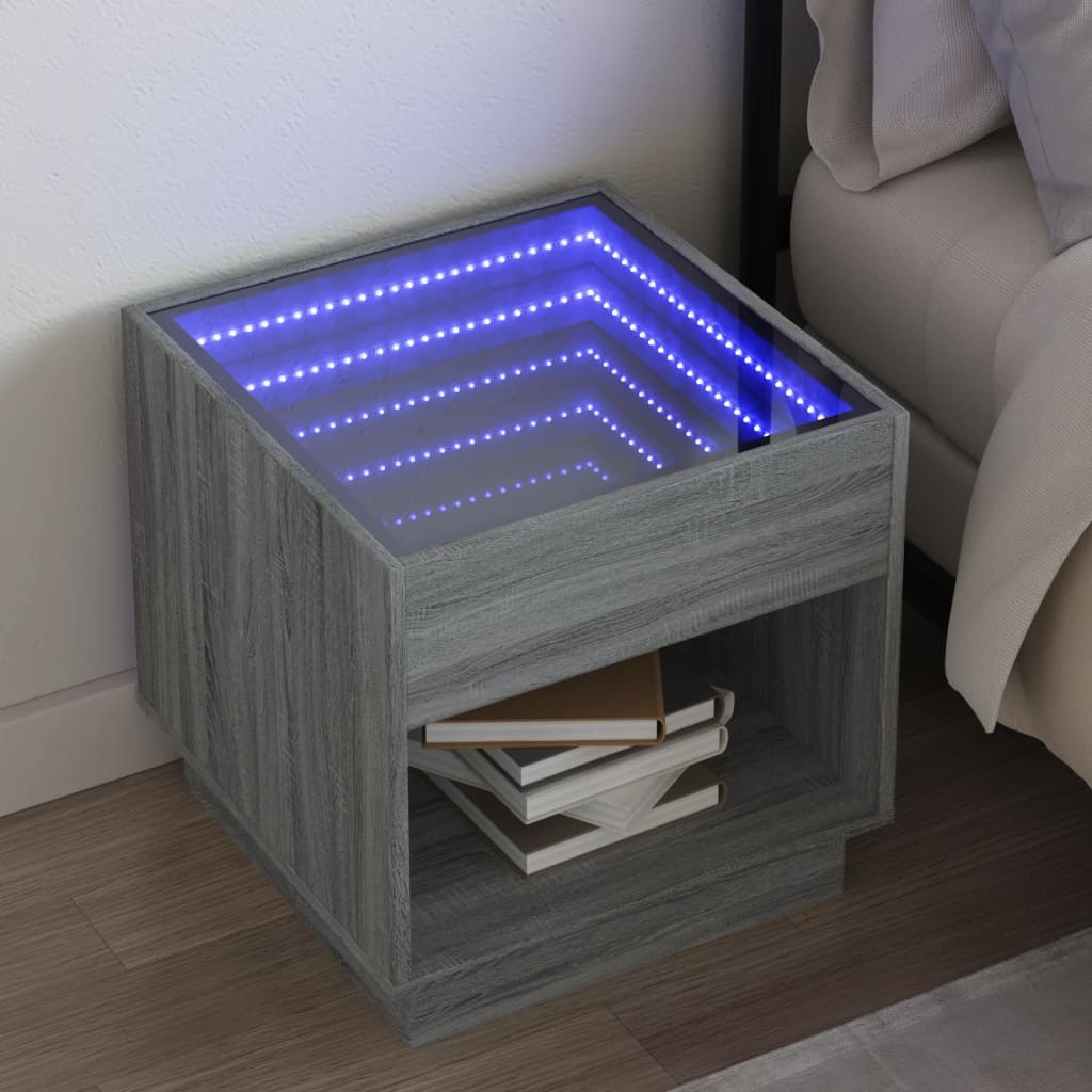 Bedside Table With Infinity Led