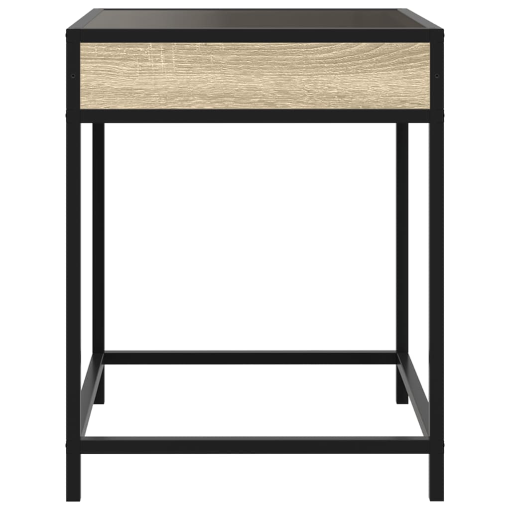 Bedside Table With Infinity Led 40X40X51 Cm