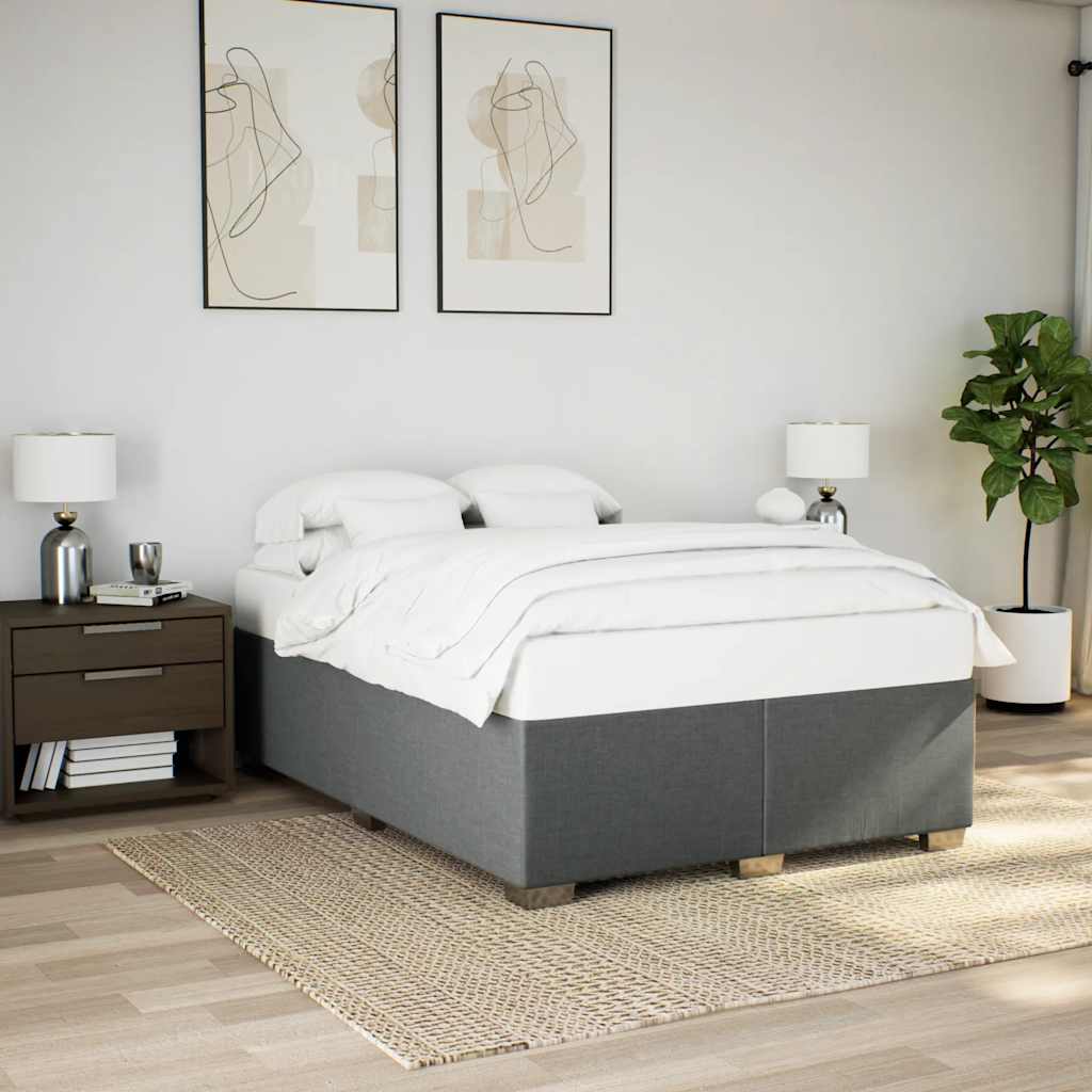 Bed Frame Without Mattress Double Fabric