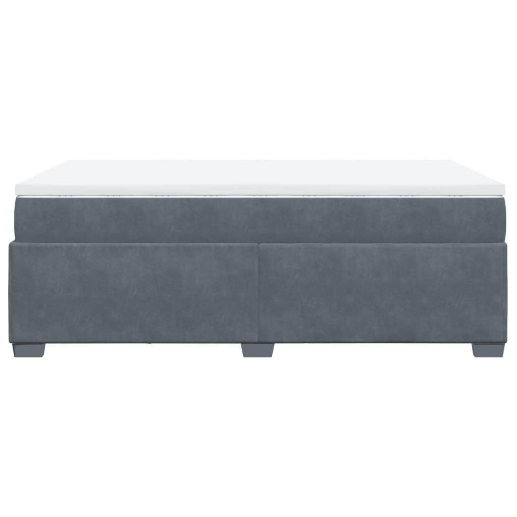 Box Spring Bed With Mattress Velvet