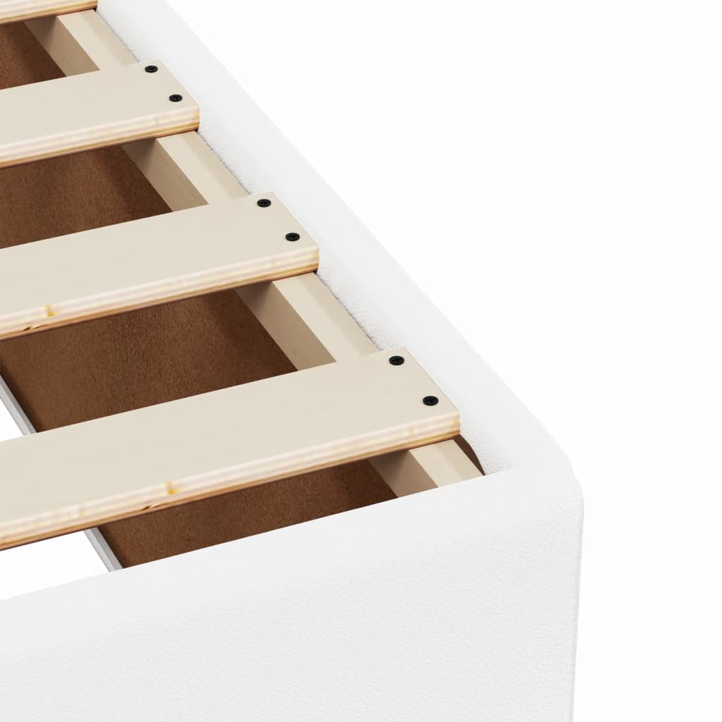 Box Spring Bed With Mattress Faux Leather