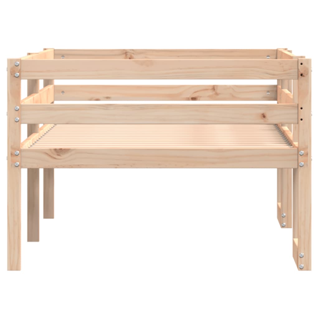 Kids' Bed Frame Without Mattress Small Single Solid Wood Pine