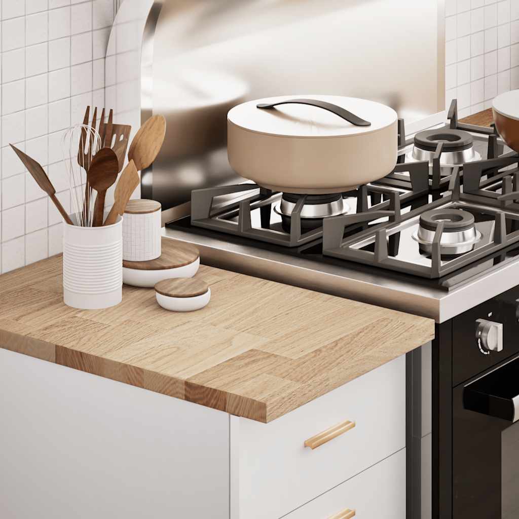 Kitchen Worktop Solid Wood Oak Rectangular