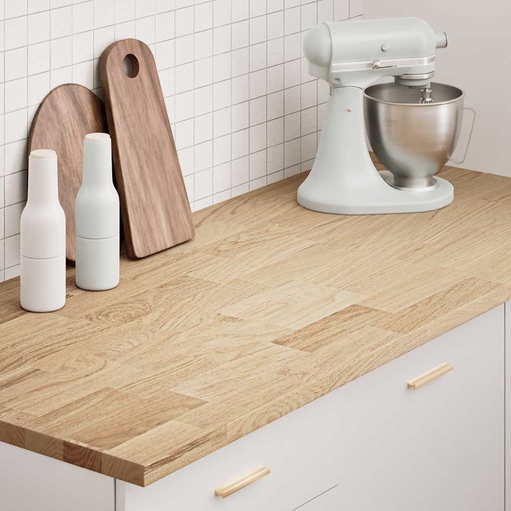 Kitchen Worktop Solid Wood Oak Rectangular