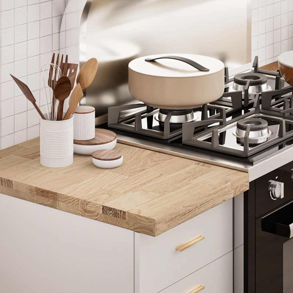 Kitchen Worktop Solid Wood Oak Rectangular