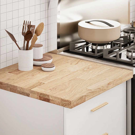 Kitchen Worktop Solid Wood Oak Rectangular