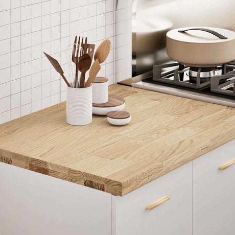 Kitchen Worktop Solid Wood Oak Rectangular