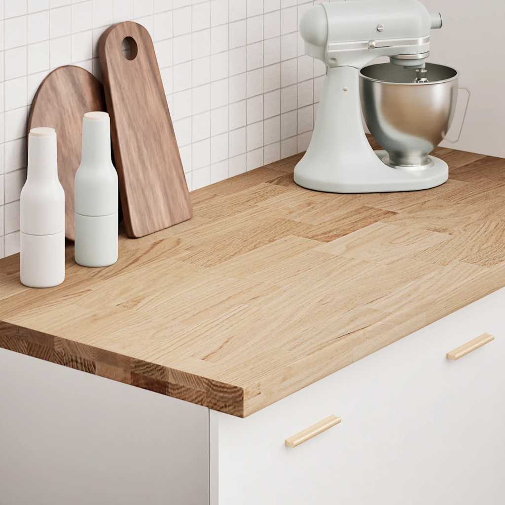 Kitchen Worktop Solid Wood Oak Rectangular