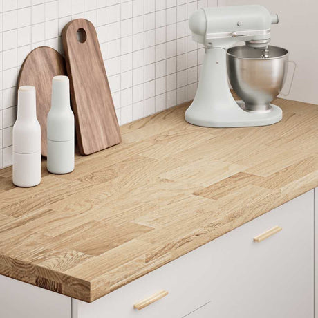 Kitchen Worktop Solid Wood Oak Rectangular