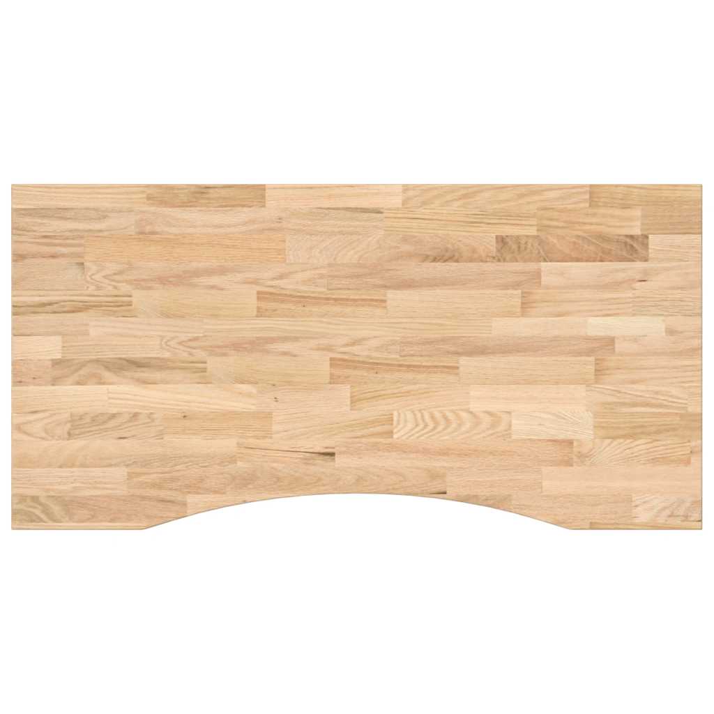 Desk Top Untreated Solid Wood Oak Rectangular