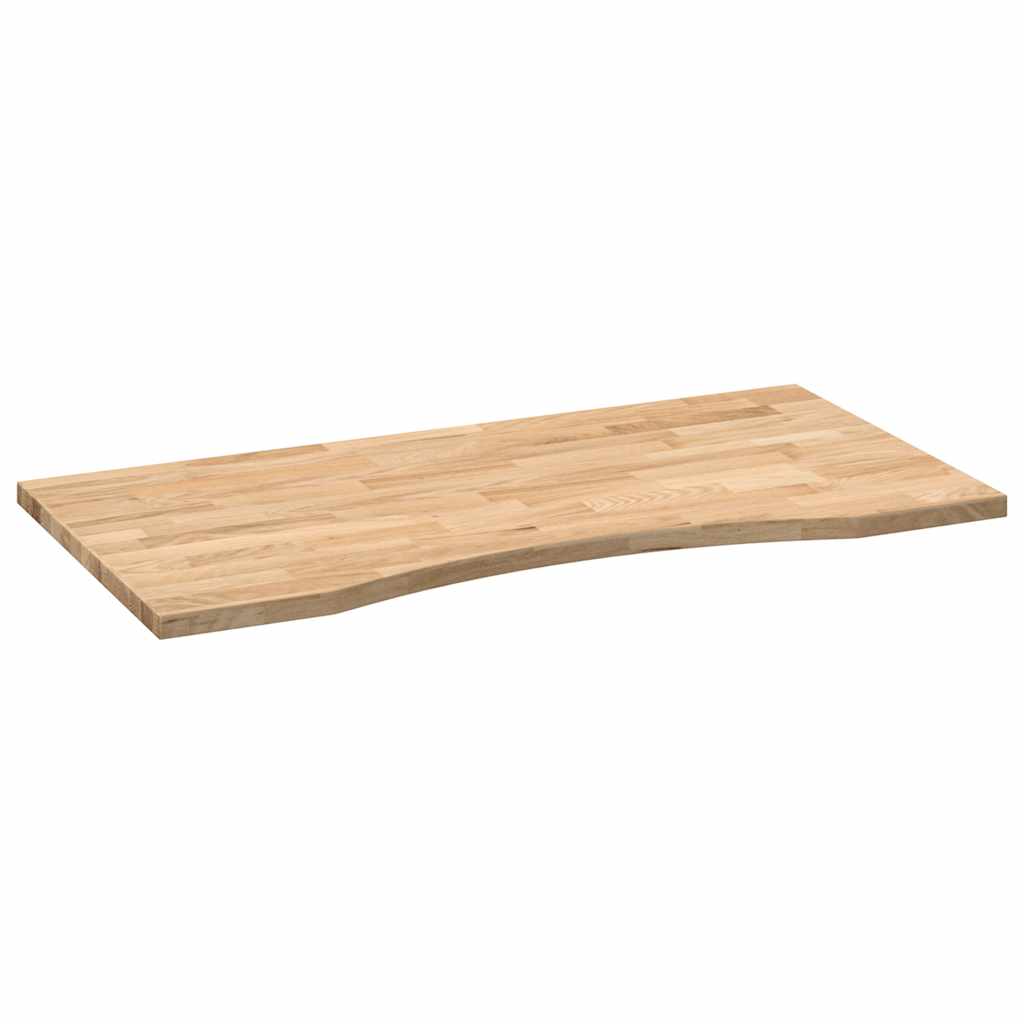 Desk Top Untreated Solid Wood Oak Rectangular