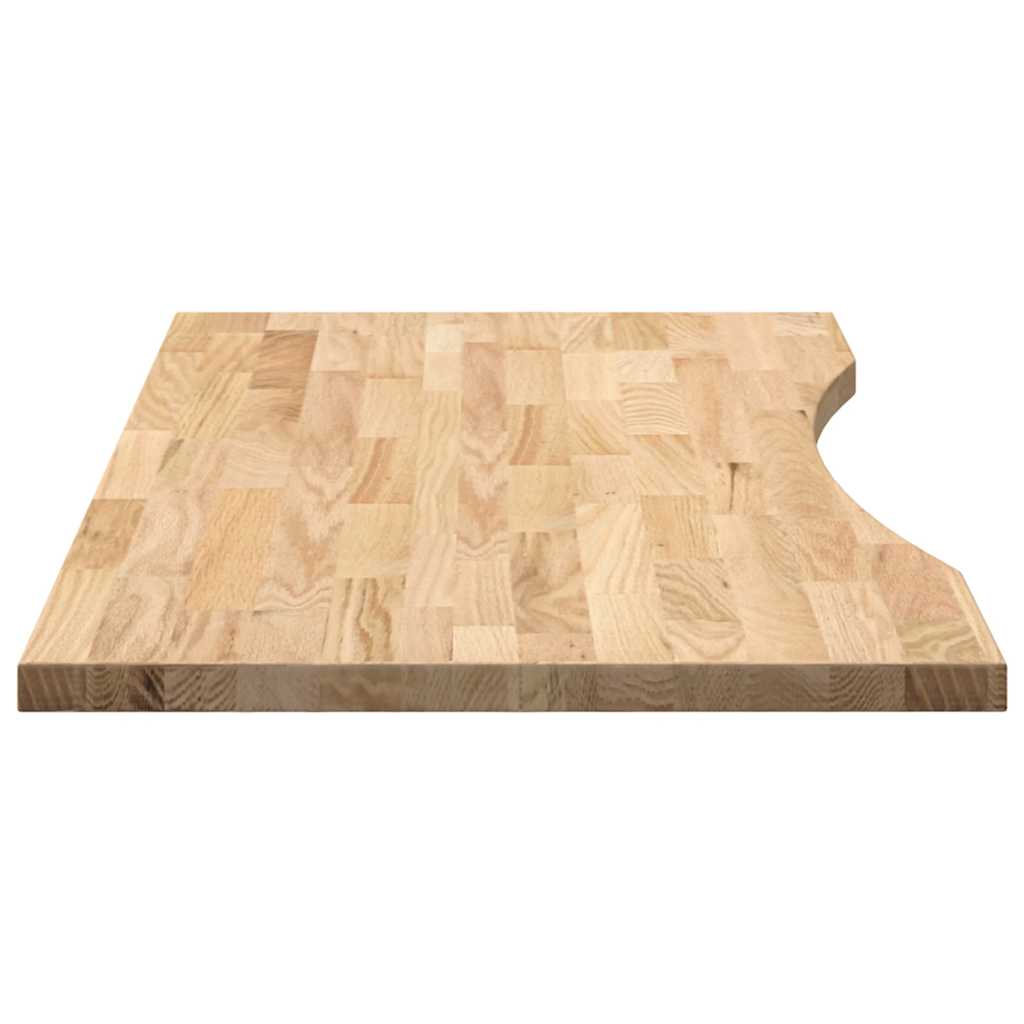 Desk Top Untreated Solid Wood Oak Rectangular