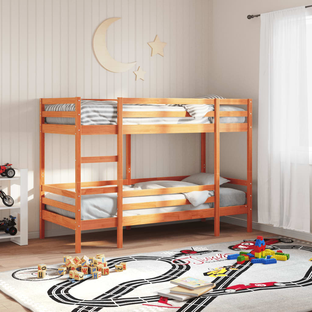 Bunk Bed Without Mattress Single Solid Wood Pine