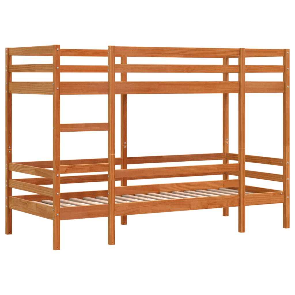 Bunk Bed Without Mattress Single Solid Wood Pine