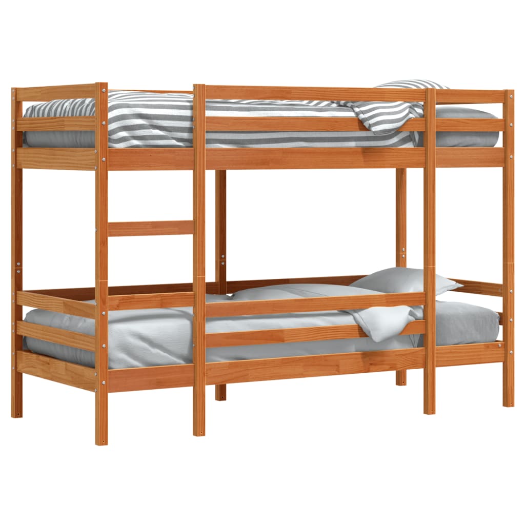Bunk Bed Without Mattress Single Solid Wood Pine