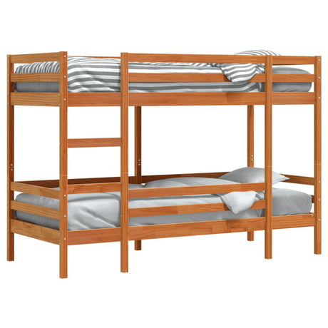 Bunk Bed Without Mattress Single Solid Wood Pine