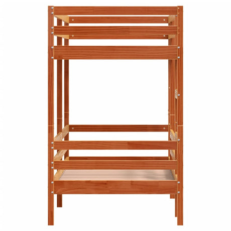 Bunk Bed Without Mattress Single Solid Wood Pine