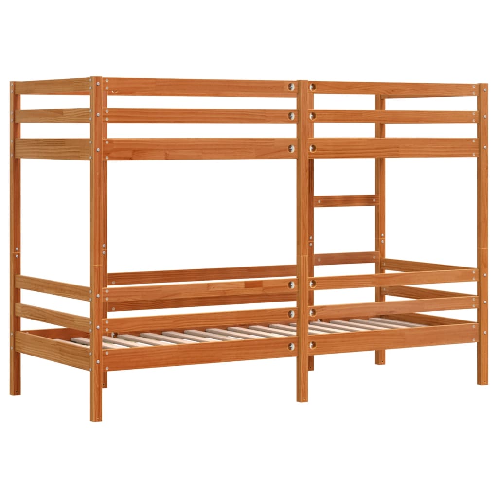 Bunk Bed Without Mattress Single Solid Wood Pine