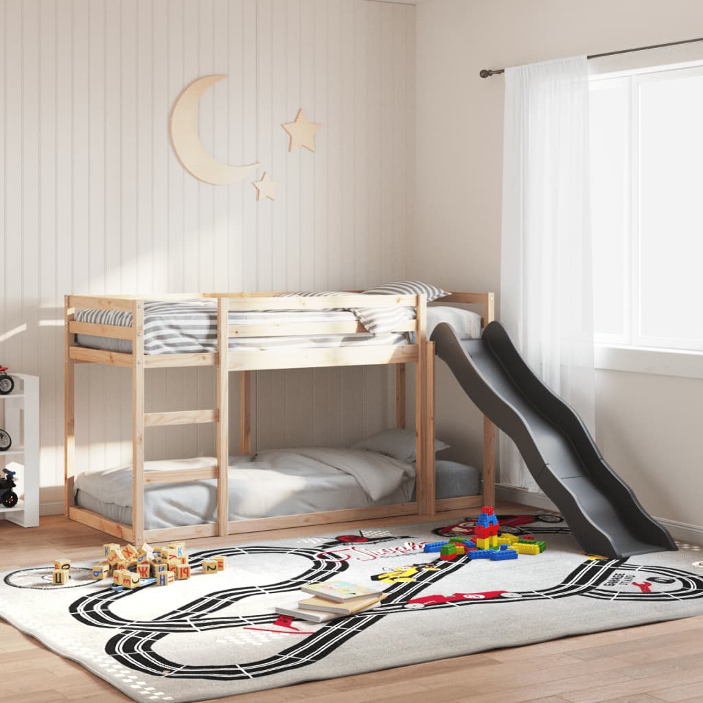 Bunk Bed With Slide&Ladder Without Mattress Small Single