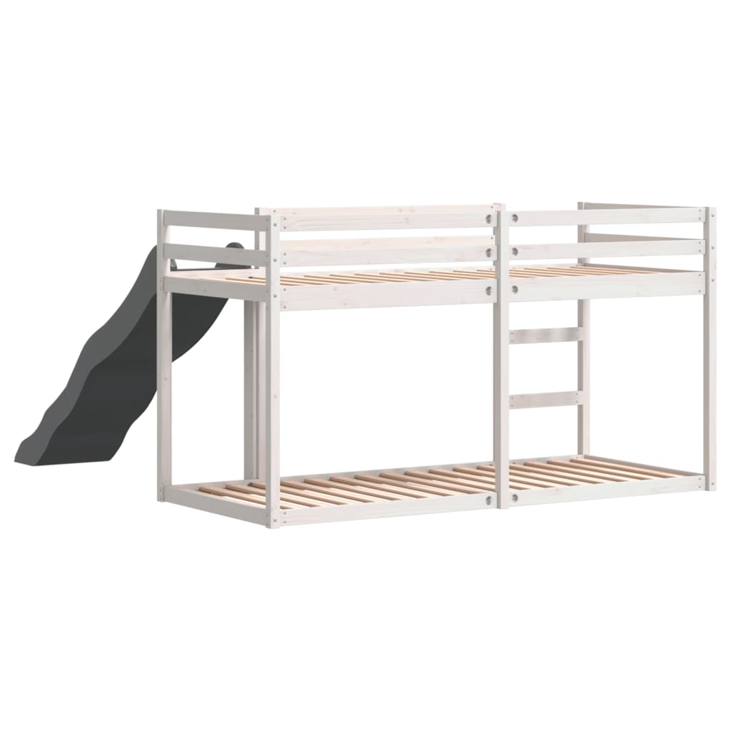 Bunk Bed With Slide&Ladder Without Mattress Small Single