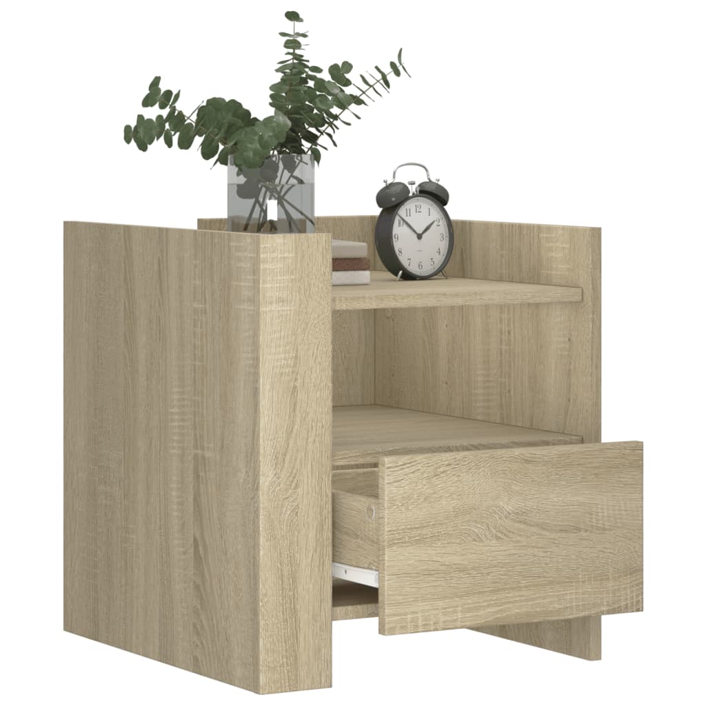 Bedside Cabinet 45X50X50 Cm Engineered Wood