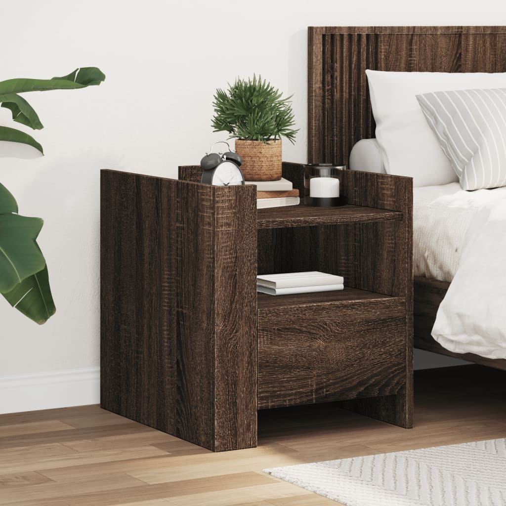 Bedside Cabinet 45X50X50 Cm Engineered Wood