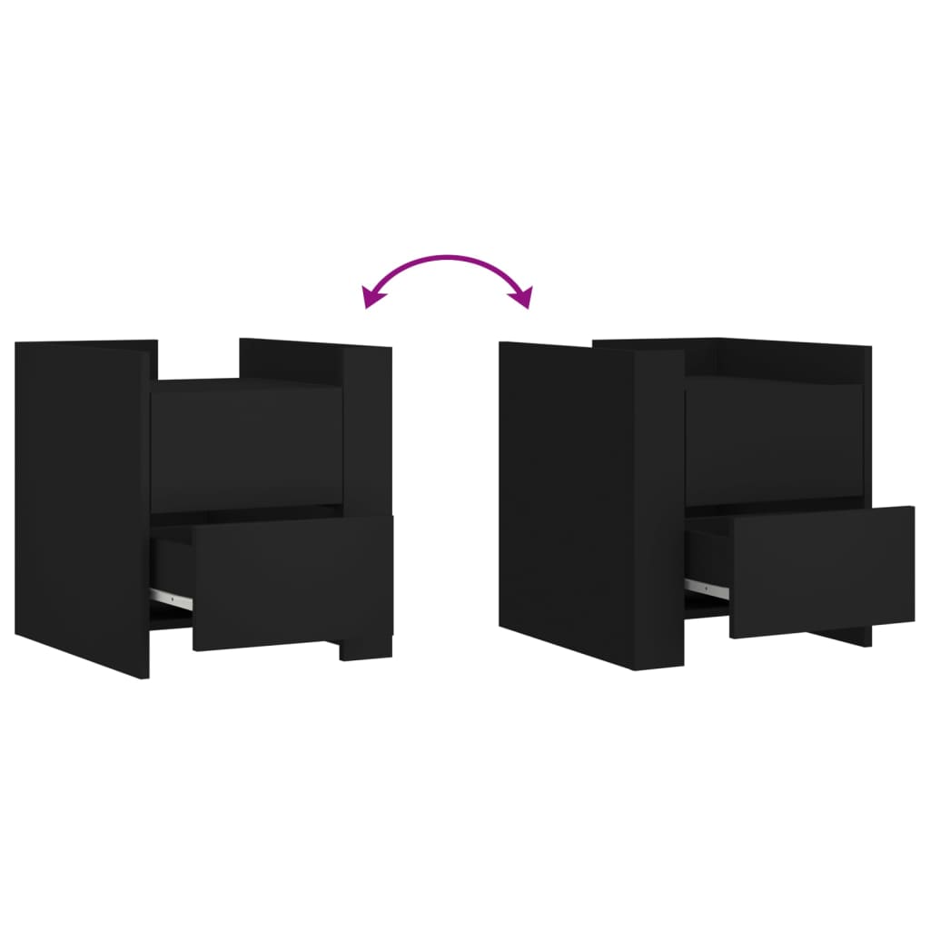 Bedside Cabinet 45X50X50 Cm Engineered Wood