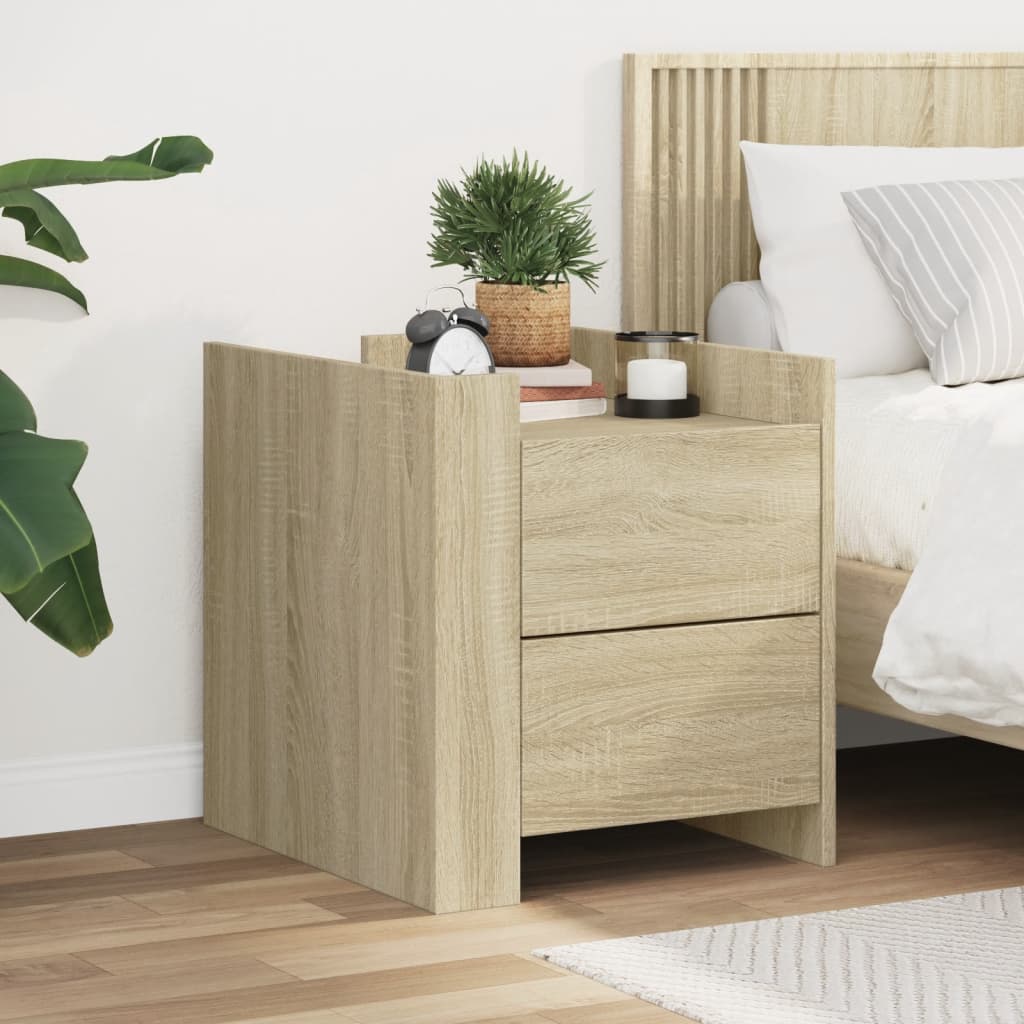 Bedside Cabinet 45X50X50 Cm Engineered Wood