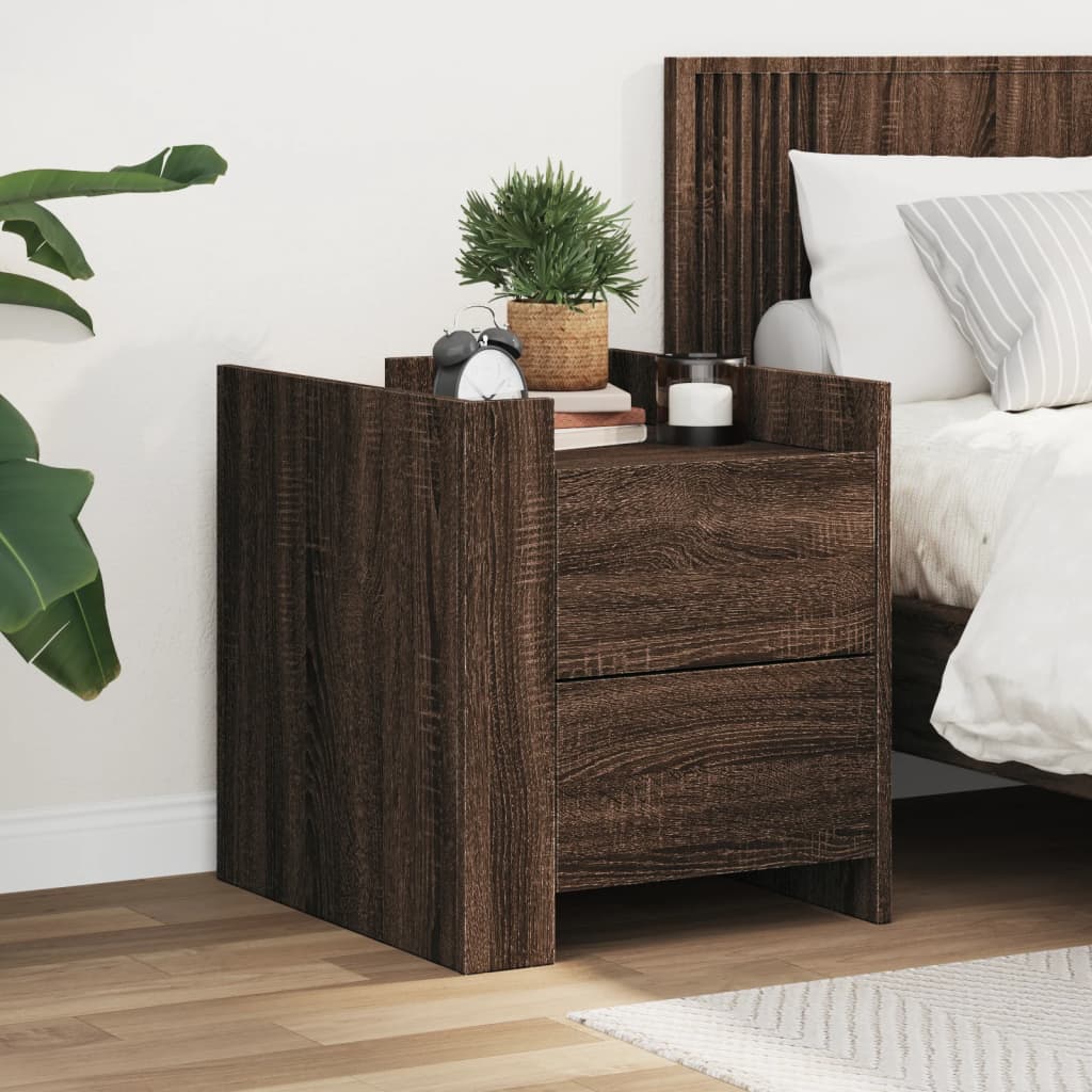 Bedside Cabinet 45X50X50 Cm Engineered Wood