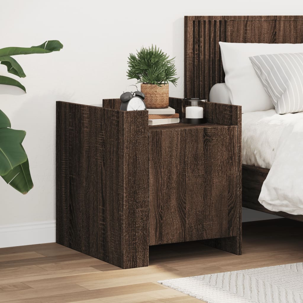 Bedside Cabinet 45X50X50 Cm Engineered Wood