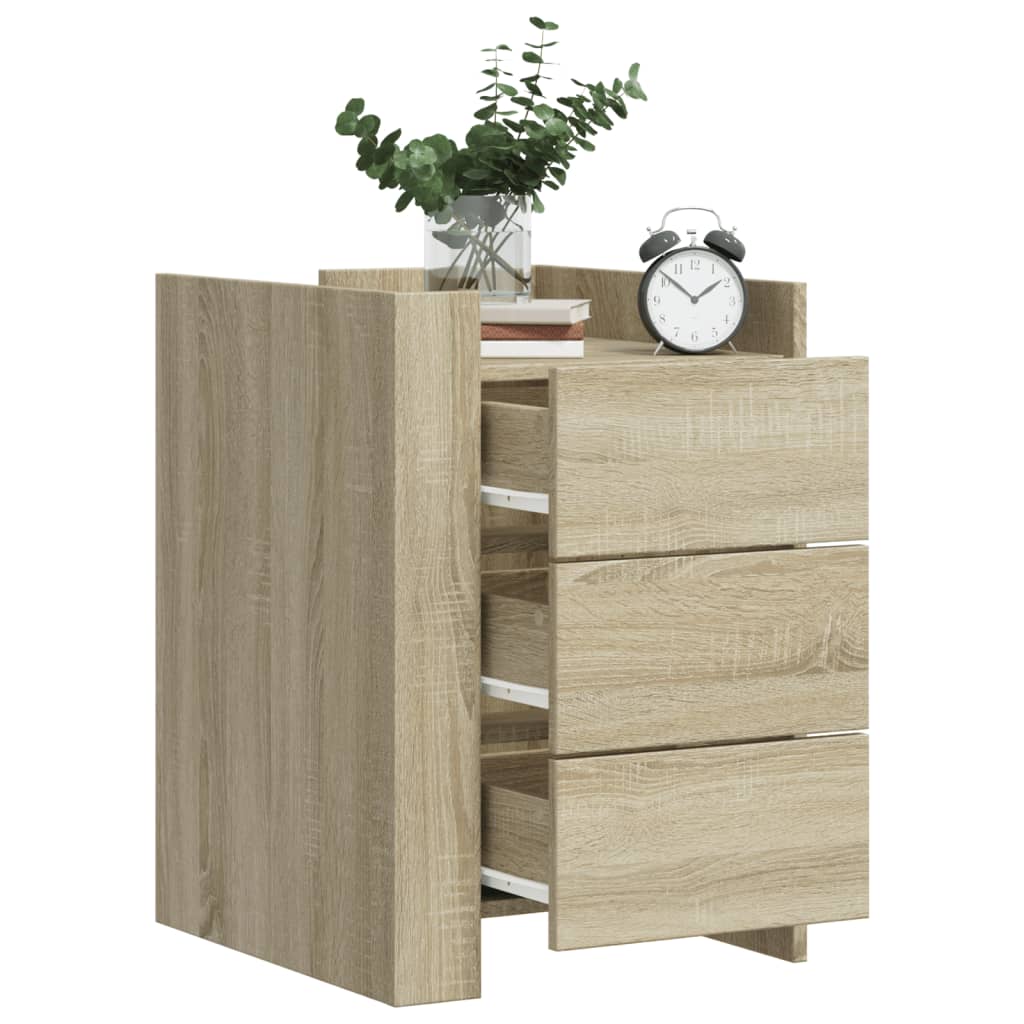 Bedside Cabinet 45X50X65 Cm Engineered Wood
