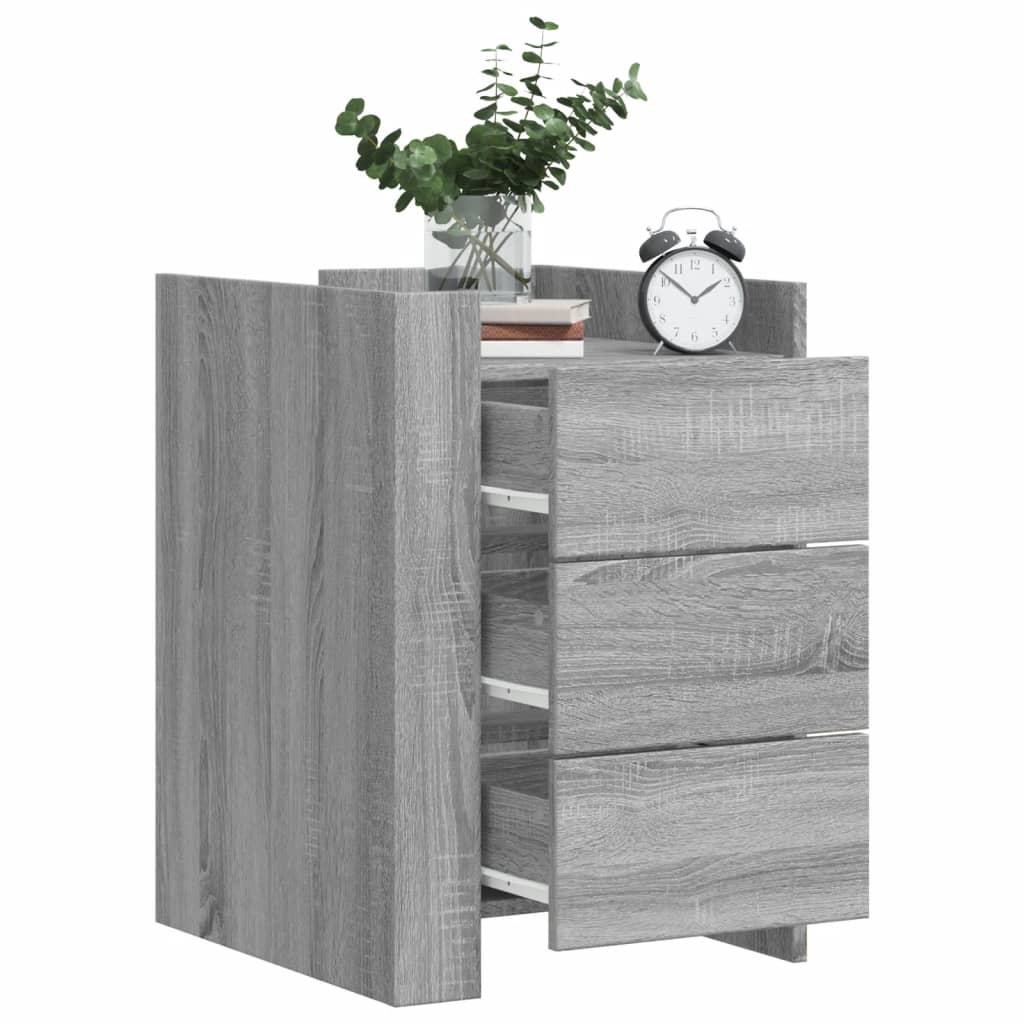 Bedside Cabinet 45X50X65 Cm Engineered Wood