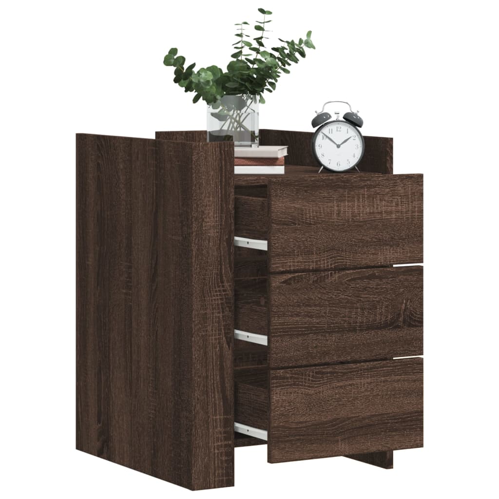 Bedside Cabinet 45X50X65 Cm Engineered Wood