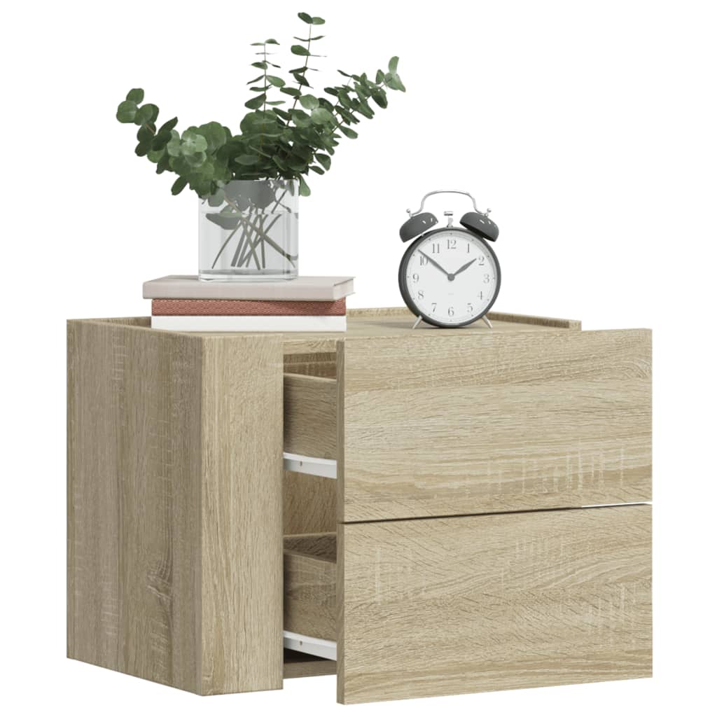 Wall-Mounted Bedside Cabinets 2 Pcs 45X30X35 Cm