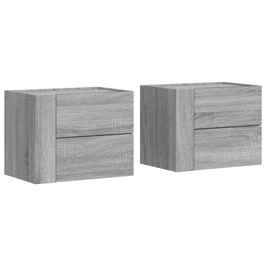 Wall-Mounted Bedside Cabinets 2 Pcs 45X30X35 Cm