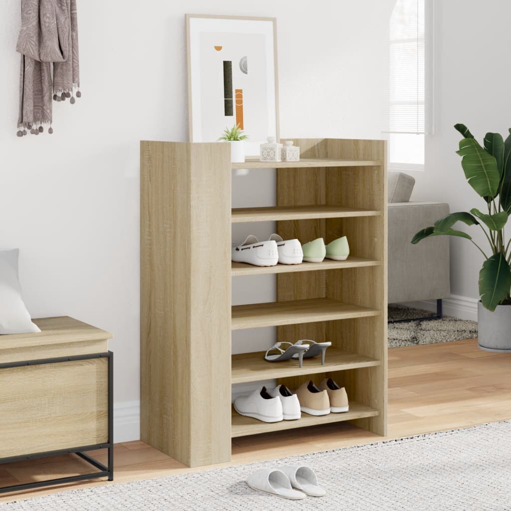 Shoe Cabinet 74.5X37.5X100 Cm Engineered Wood