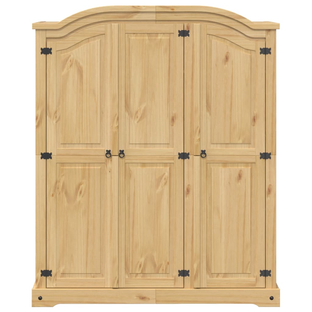 Wardrobe Corona 151.5X52X186 Cm Solid Wood Pine