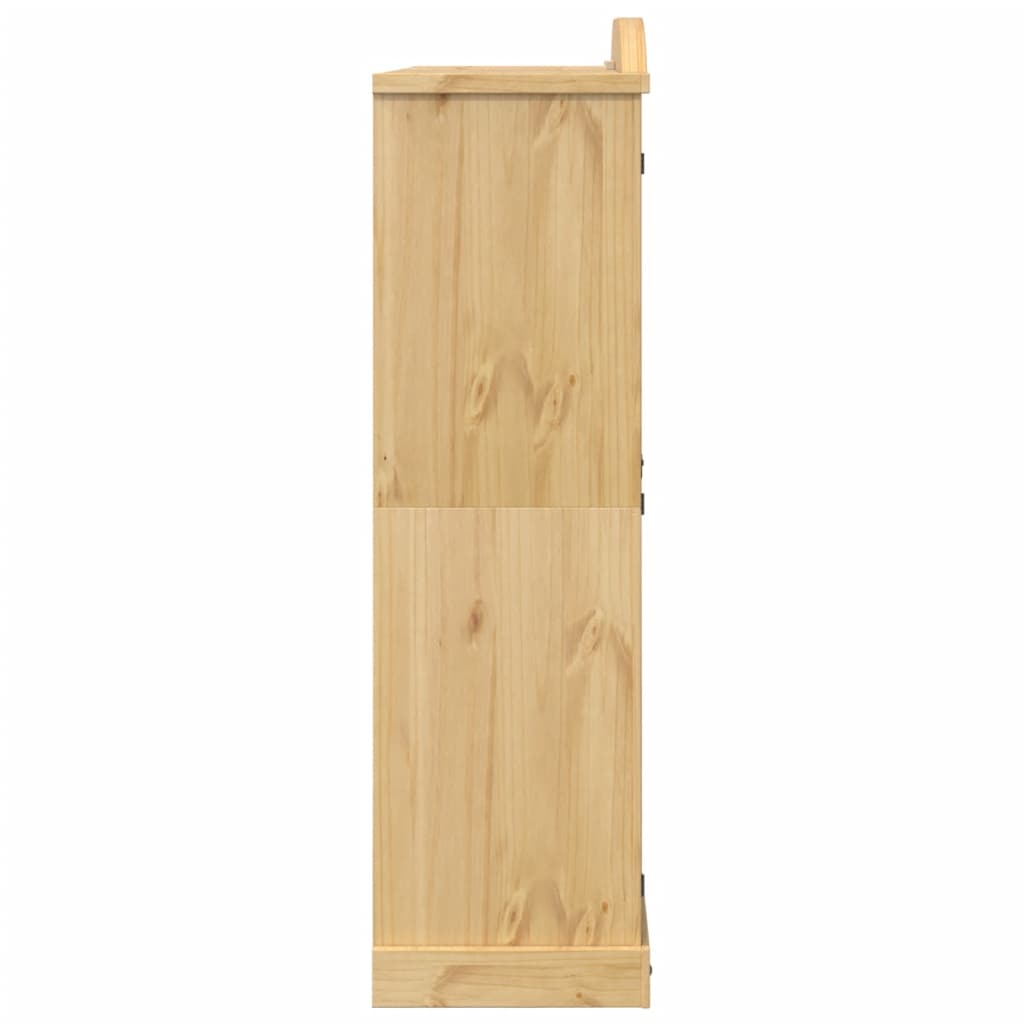 Wardrobe Corona 151.5X52X186 Cm Solid Wood Pine