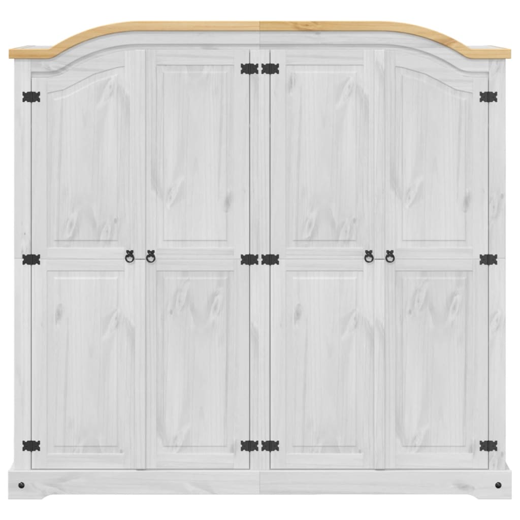 Wardrobe Corona 194X52X186 Cm Solid Wood Pine