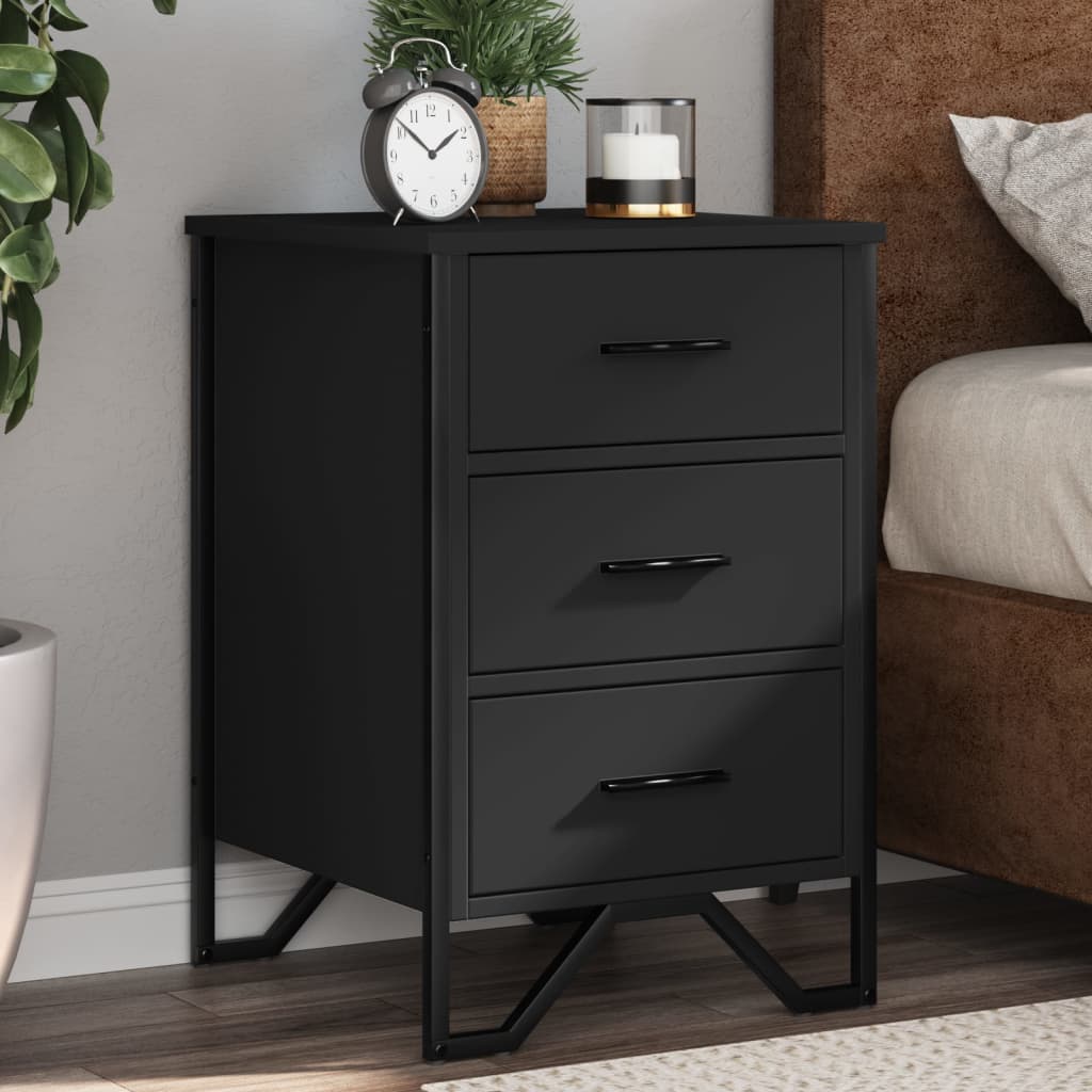 Bedside Cabinet 40X41X60 Cm Engineered Wood