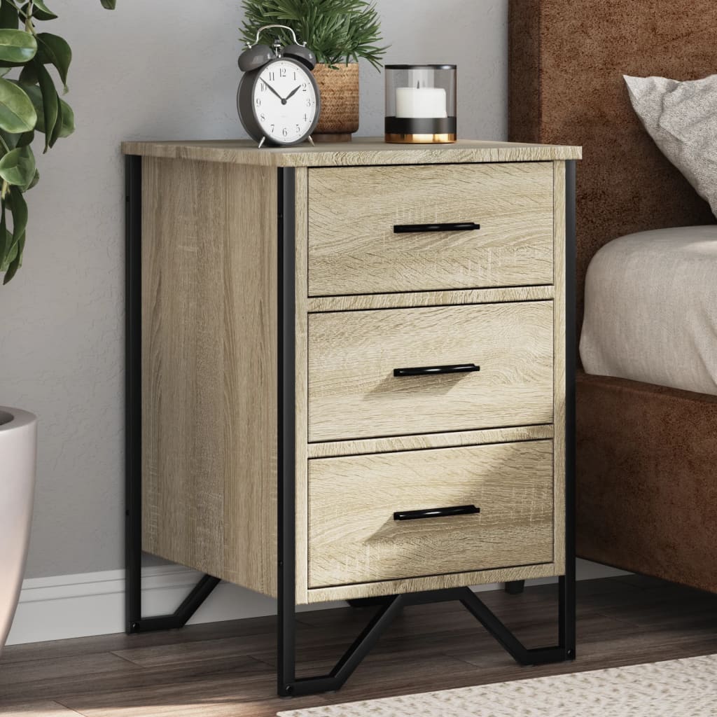 Bedside Cabinet 40X41X60 Cm Engineered Wood