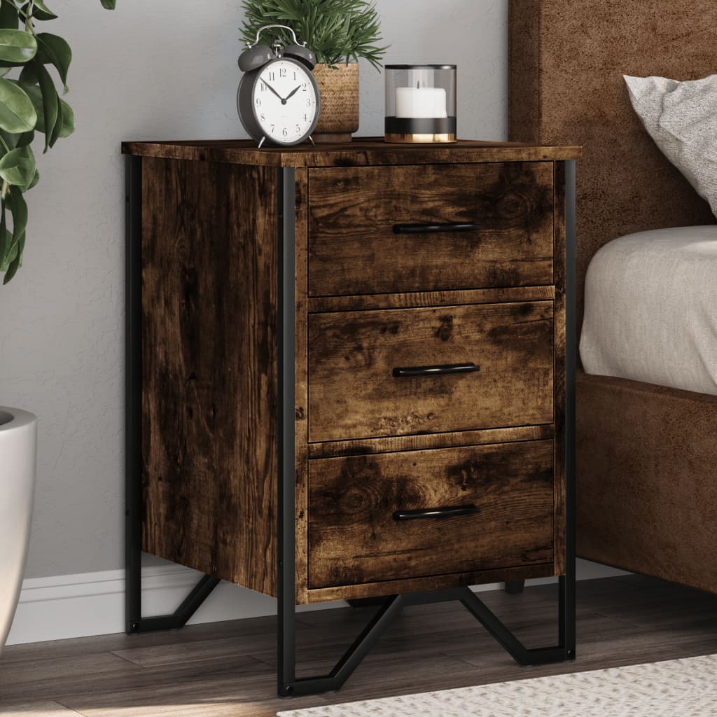 Bedside Cabinet 40X41X60 Cm Engineered Wood