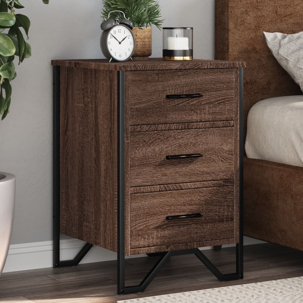Bedside Cabinet 40X41X60 Cm Engineered Wood