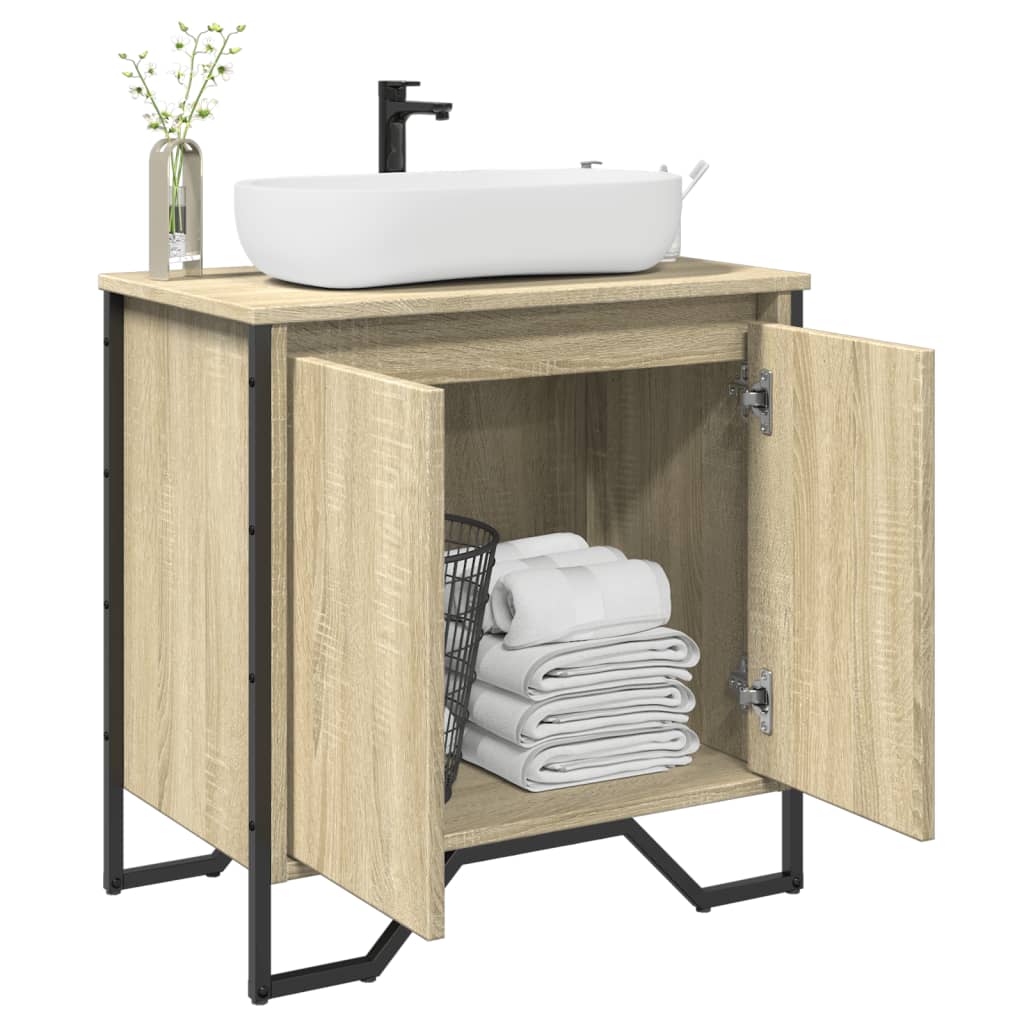 Bathroom Sink Cabinet 60X35X60 Cm Engineered Wood