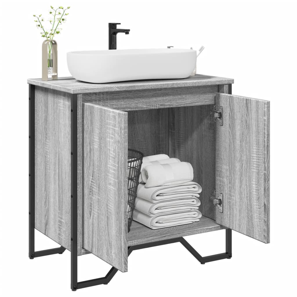 Bathroom Sink Cabinet 60X35X60 Cm Engineered Wood