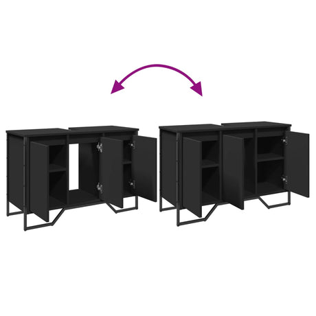 Bathroom Sink Cabinet 91X35X60 Cm Engineered Wood