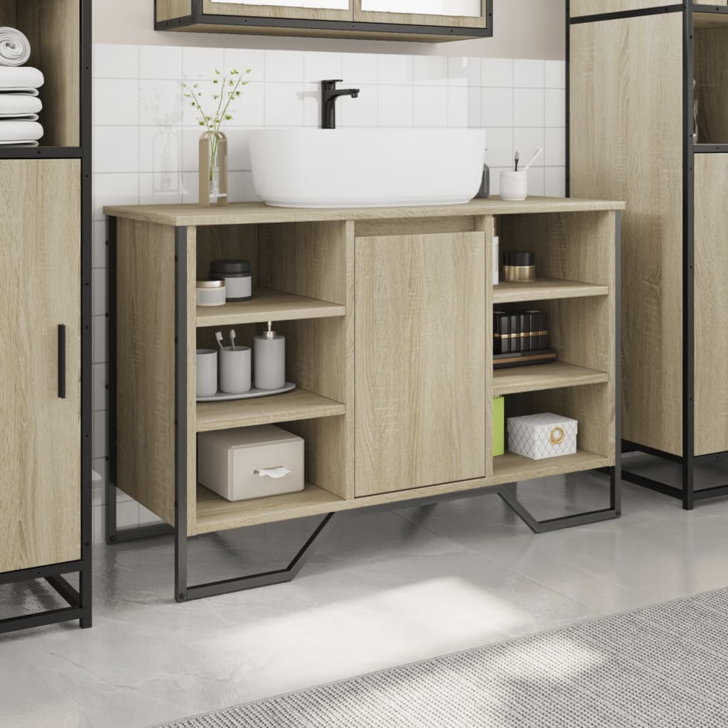 Bathroom Sink Cabinet 91X35X60 Cm Engineered Wood