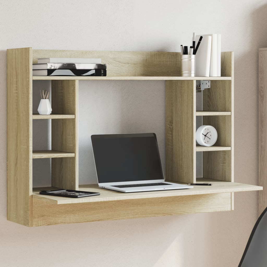 Wall-Mounted Desk 105X48X75 Cm Engineered Wood